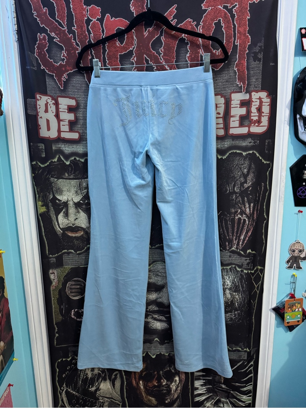 Juicy Couture Light Blue Velour Track Pants